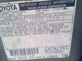 2002 TOYOTA 4RUNNER SILVER SR5 3.4L AT 2WD.  Z24870